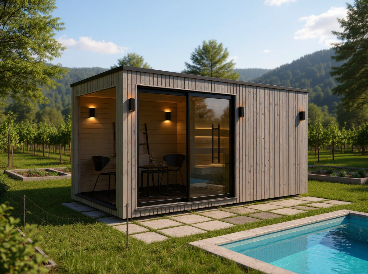 pureGarden Gartensauna in der Vorplanung als Außenansicht