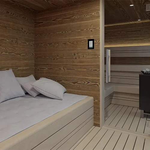 Aussensauna Thor Innenansicht